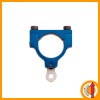 Tail boom clamp with adjustable control rod guide