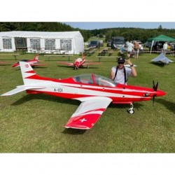 JMB-JETS PC21 XXL V2 PNP Red White Swiss