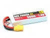 LiPo battery RED POWER XT 5000 - 7,4V